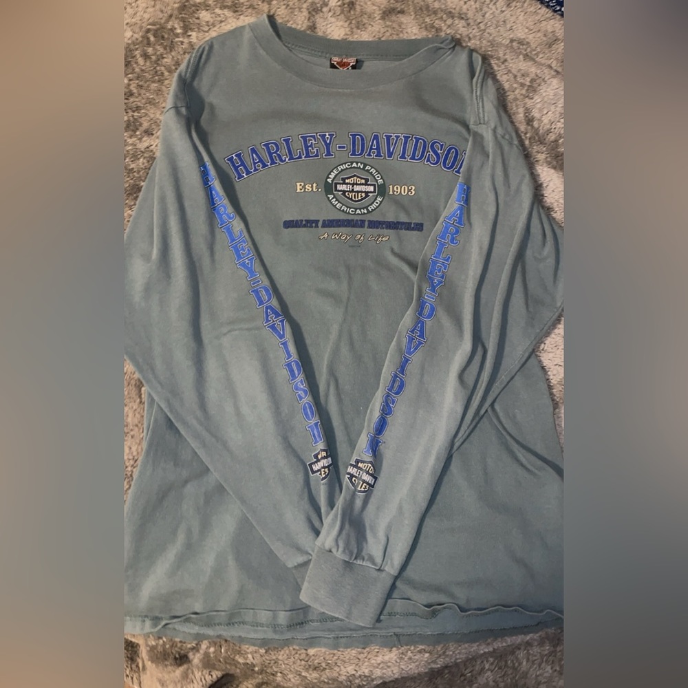 harley davidson long sleeve tee
